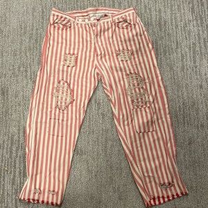 Magnolia Pearl red railroad pant